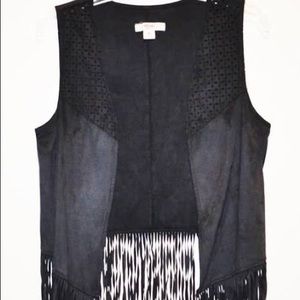 Suede Fringe Vest